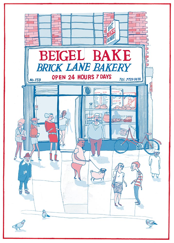 Brick Lane, Beigel Bake, beigels, open 24-hour, hot salt-beef